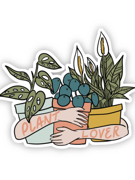 Plant Lover (light arms) sticker